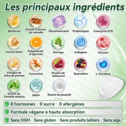 Boutique officielle 🇧🇪 | 👩‍⚕️💃 𝐆𝐋𝐎𝐑𝐄𝐍𝐃𝐀® Moringa · Berbérine + NAD+ – Patch Microneedle Nano Avancé 10-en-1 (1 patch/jour, résultats visibles en 7 jours)