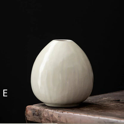 Classic White Ceramic Table Vase