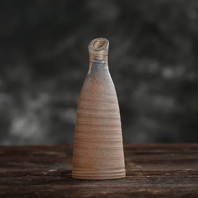 Handmade Classic Brown Table Vase Set